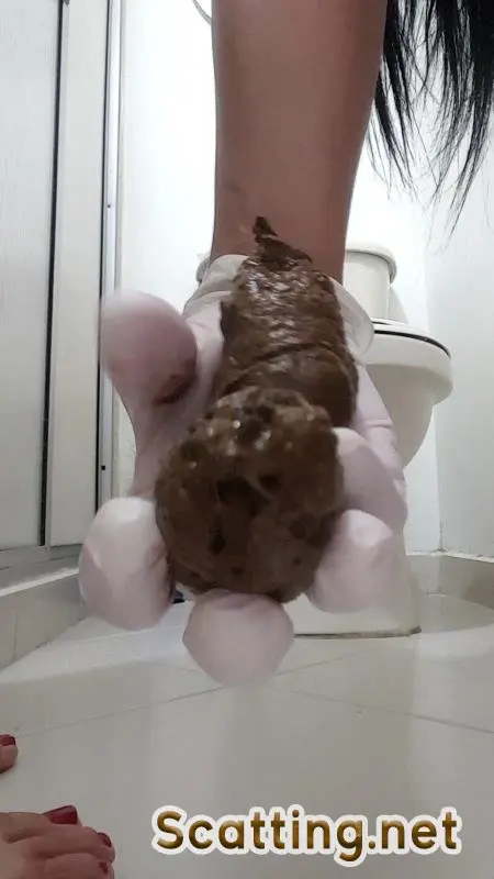 CherryPie - Cherry pooping in bath (Big pile, New, Solo) Toilet Slavery [UltraHD 2K]