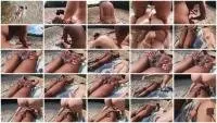 MiaRoxxx - Season 2022: Ebony and Ivory at the beach (Lesbians, Poop) Outdoor Scat [UltraHD 4K] Screenshot 1