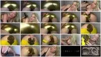 evamarie88 - Farts and shit in gold shorts (Poop, Solo) Panties [FullHD 1080p] Screenshot 1