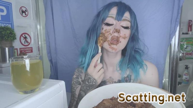 DirtyBetty - Sexy Ghost Babe SCAT Madness (Solo, Teen, Eat) Shitting [FullHD 1080p]