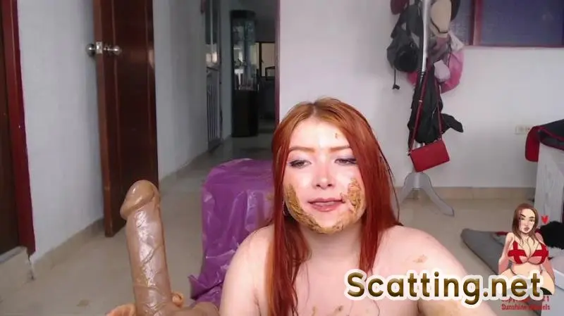 GingerCris - Elegant Scat Girl - Dirty Little Breeder (Masturbation, Toy Play) Dildo Scat [FullHD 1080p]