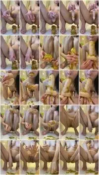 p00girl - Fisting, blowjob, chewing undigested diarrhea with corn grains (Masturbation, Fisting) Solo [UltraHD 2K] Screenshot 1