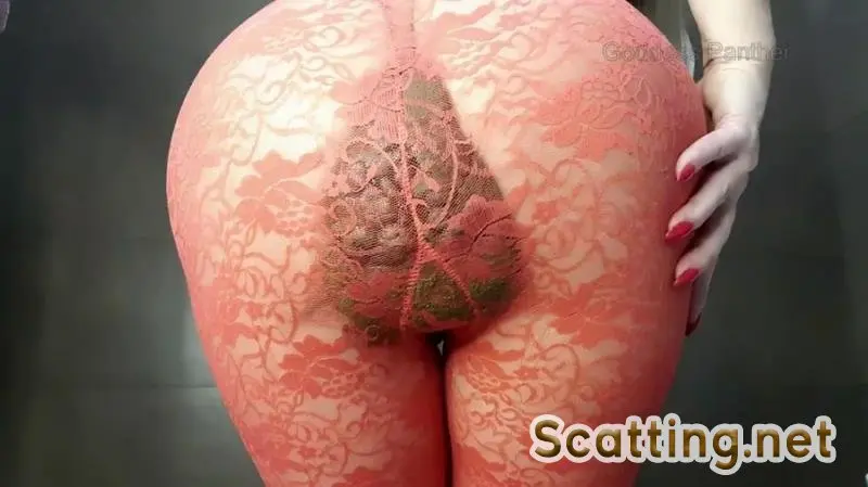 Solo - Red Smeared Tights (Scat, Smearing) Shit in Leggins [FullHD 1080p]