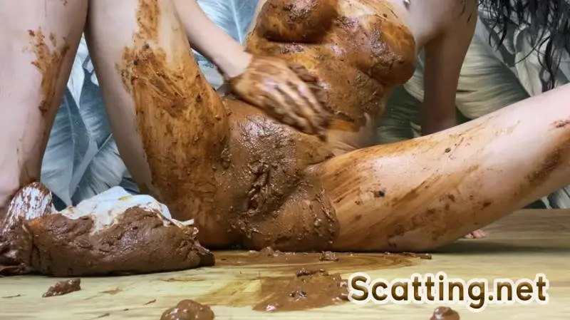 p00girl - Trash scat in a diaper, fisting, smearing (Diapers, Solo) Defecation [FullHD 1080p]