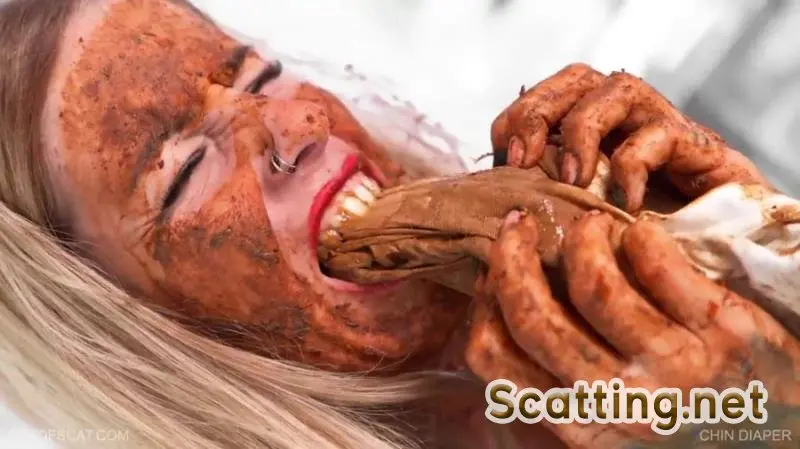 ArtOfScat - CHIN DIAPER (Defecation, Eat, Solo) Smearing [FullHD 1080p]