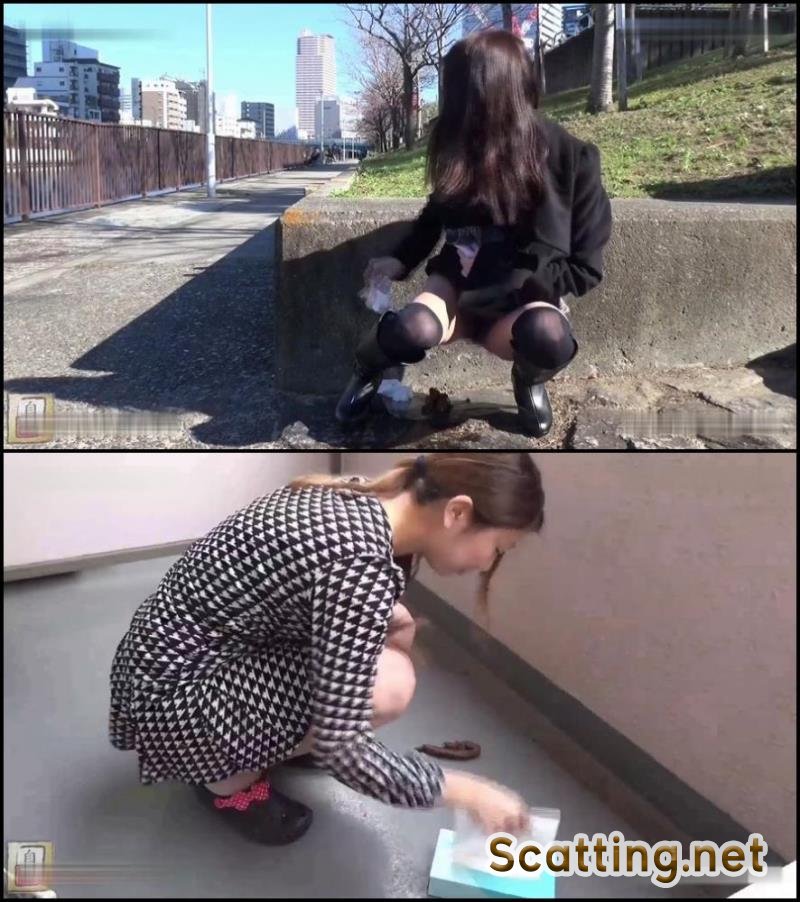 Self filmed girls poop in public places. BFJG-23 [FullHD 1080p]