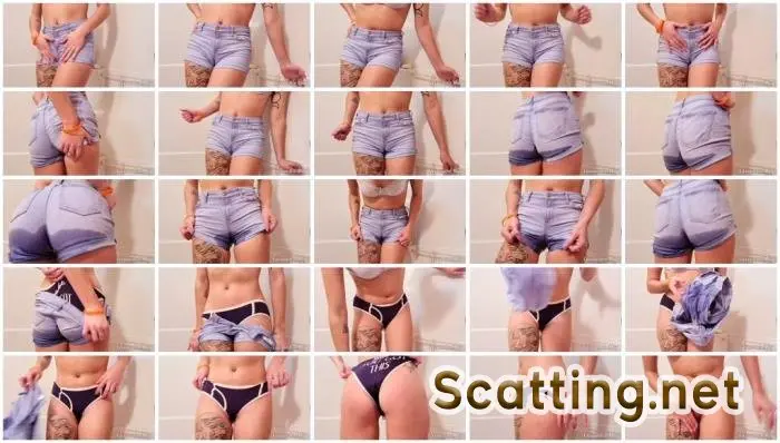 CassandraMay - Pissing my jean Shorts (Piss, Efro, Pee) Poop Videos [UltraHD 4K] Screenshot 1