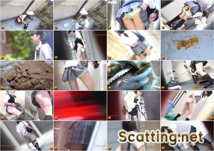 Pantypoop accident in schoolgirls on back alley. EE-186 [FullHD 1080p] Screenshot 1