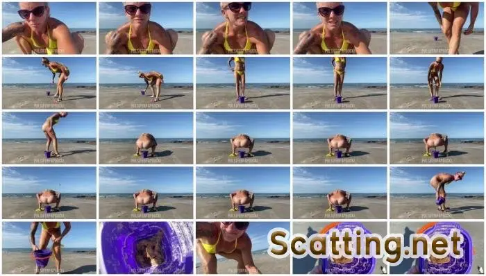 PulsiferPaprocki - Beach Bucket Poopd (Shit, Big Pile) Outdoor Scat [FullHD 1080p] Screenshot 1
