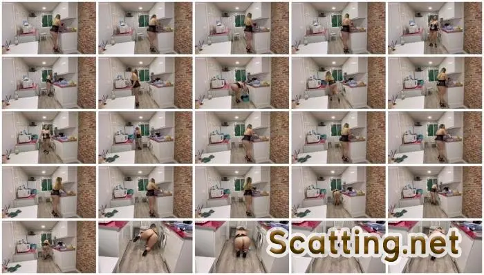 Yourfantasy6190 - Maid cleaning with farts (Solo, Big Tits) BBW [FullHD 1080p] Screenshot 1