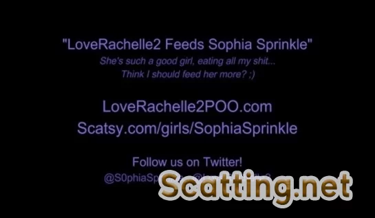 LoveRachelle2 , Sophia Sprinkle - LoveRachelle2 Feeds Sophia Sprinkle (Lesbian, Shit Eating) Shitting [4K UHD]