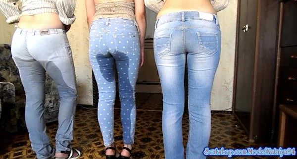 Threesome - Dirty Women Show In Jeans (ModelNatalya94, Crazy) ScatBook.com [FullHD 1080p]