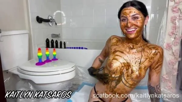 Kaitlyn Katsaros - Custom Scat Video (Solo, Toy Play) Scatbook [FullHD 1080p]