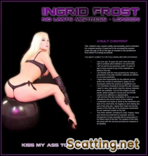 Mistress Frost Ingrid - No Limits Shit Domina. London (Domination, Scat) Scat Humiliation [SD]