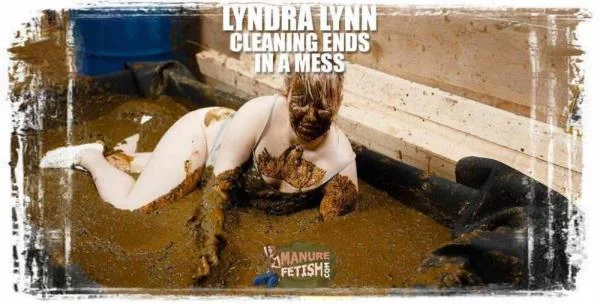 Lyndra Lynn - Cleaning ends in a mess (Cow Shit, Masturbate) Manurefetish.com [HD 720p]