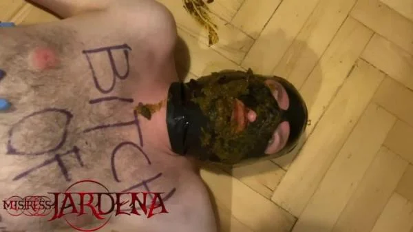 Mistress Jardena - Masacrated bitch on first toilet session (Kaviar, Humiliation) Scatbook.com [HD 720p]