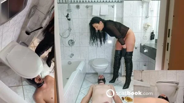 Mistress Luciana - Dumme Versagertoilette im Hotel (Germany, Scat ) Scatbook.com [HD 720p]