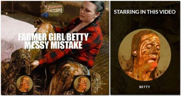 Betty - Farmer Girl Betty's Messy Mistake (Cow, Submerging ) Manurefetish.com [HD 720p]