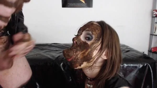 Jessica - Fucked hard with a scat-stuffed mouth eat shit (Blowjob, Anal, Eat ) Hard Scat [FullHD 1080p]