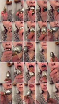 Lil Butt Lex - Licking My Butt Plug Clean 4 (Defecation, Amateur ) ScatBook [SD]