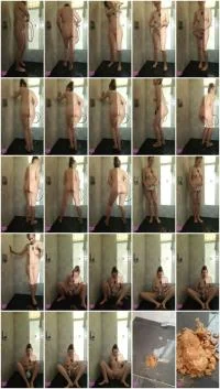 Hot Shower Shit While Masturbating With The Showerhead (Big Shit, Solo ) Scatbook.com [SD]