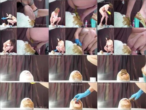 girls raped the toilet slave starring Milana Smelly Shit Eating