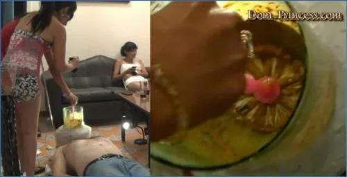Denise in The Poop Collector: Feeding Femdom Scat spectacle