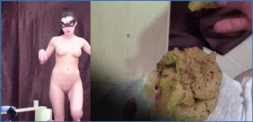 MilanaSmelly Delivers Filthy Puke and Smearing with Toilet Slave