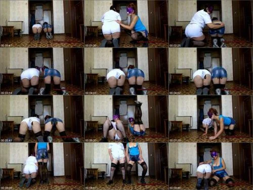 Lesbian Scat with ModelNatalya94 - Sports And Denim Shorts