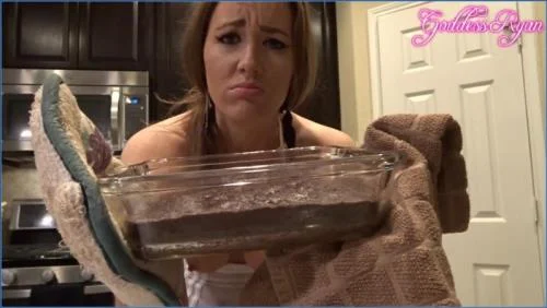 Goddess Ryan in Massive Brownie Bake Shit and Feet Play