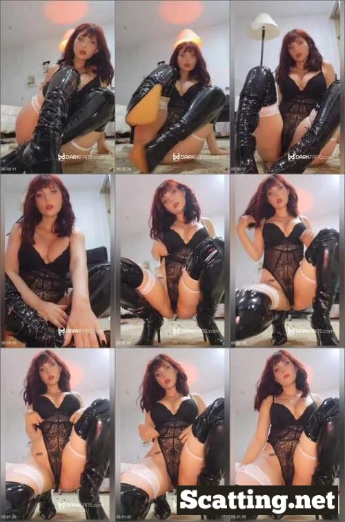 Sexy black lingerie and boots - Domina Marbella Femdom Scat