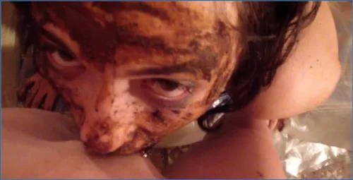 AstraCelestial Stars in gnarly Filthy Scat Threesome Action- Part 4