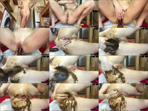 Ella Gilbert - Close Up Poopoo Hole - Solo Scat Porn