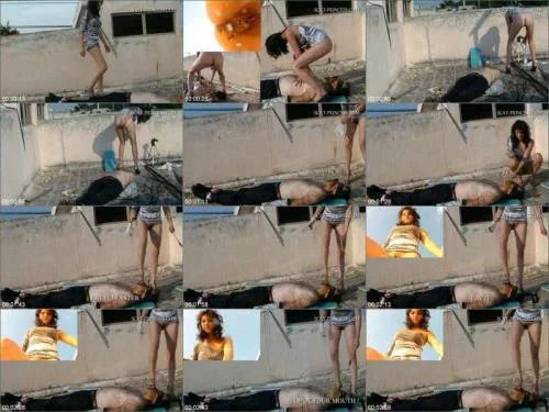 Denise - To much Shit on the Roof Part 3 Tifany Femdom Scat