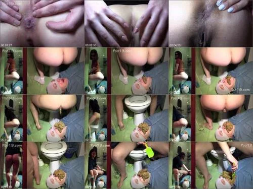 Erotic toilet slavery 2 Mega heap! starring Milana Smelly Shit Eating