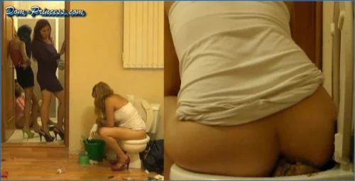 Sharlene and Mercedes in Real Femdom Scat Action- Part 8