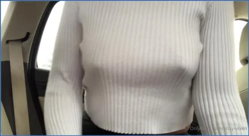 Femdom Scat Farting in Car with Kitsy Vixen