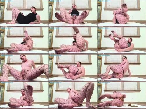 Cum Just from Hard Poo in Fishnets! 1 starring Emily Milk Scat Smear