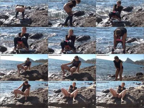 Crap my pants by the sea - Nadya Scat