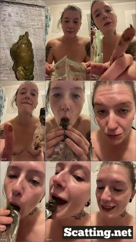 Sucking on a Turd starring Missellie Toilet Slave