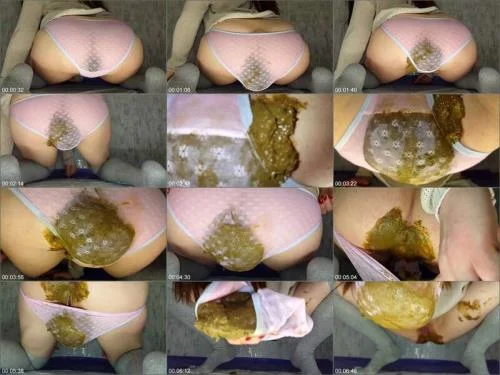 Anna Coprofield Solo Scat - Pink Panties