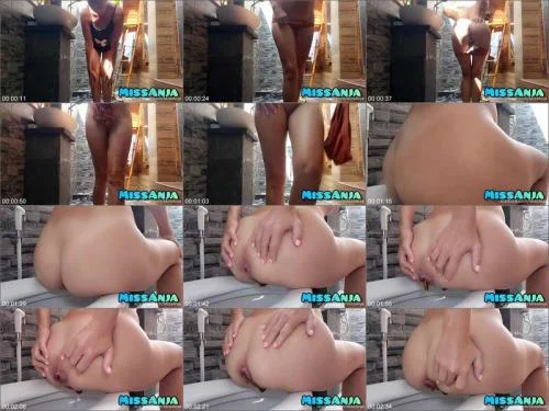 Anal Scat with Miss Anja - Outdoor Hotel Shit