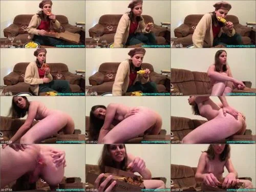Corn and Pizza Poo! 1 starring Emily Milk Scat Smear