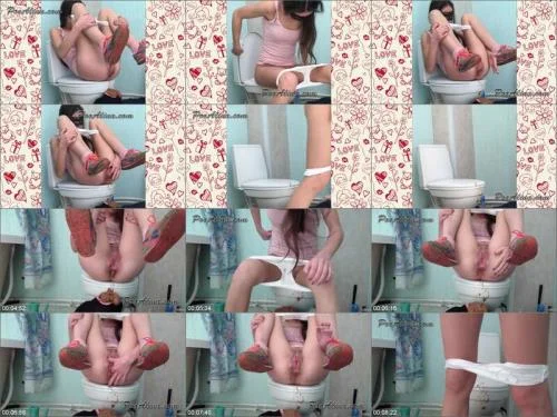 PooAlina - Liquid acidity crap with fart in mouth of Shit Eating