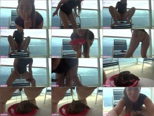 Piss Scat with Goddess Ryan - Cruise Balcony Frontal Massive Public