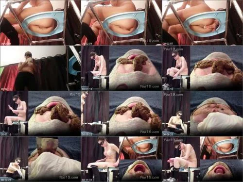 Christina powerfully pissed and crap in - Milana Smelly Shit Eating