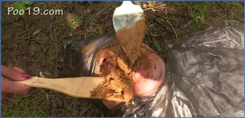 Milana Smelly's Real Verbal Humiliation in Forest Toilet clip
