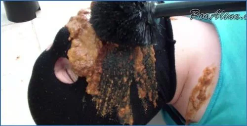 PooAlina in extreme Domination and Scat Eating in Russia