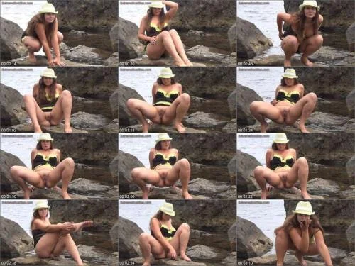 Love to poop by the sea starring Nadya Scat