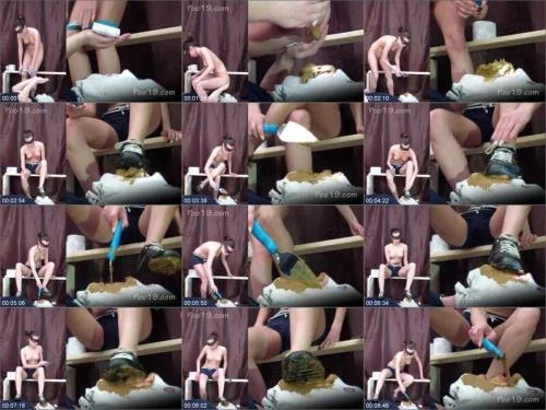 Ass of Christina exploded in shit in - Milana Smelly Shit Eating